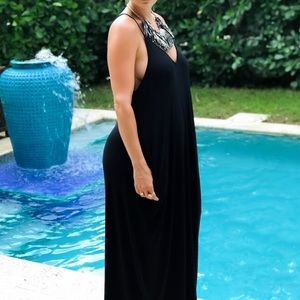 Black Harem Maxi Dress